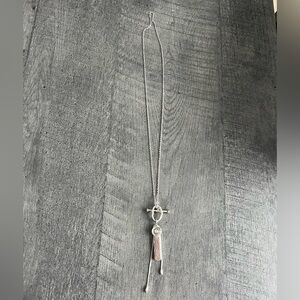 Chic Two-Tone Pendant Necklace